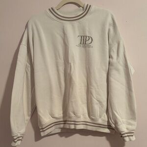 Taylor Swift TTPD Cream Crewneck Sweater